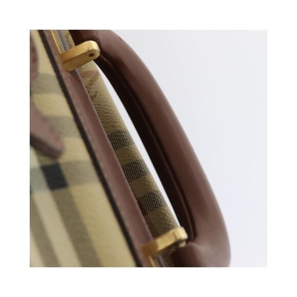 Pre Loved Burberry Nova Check Women Beige Travel Bags - Picture 8 of 8